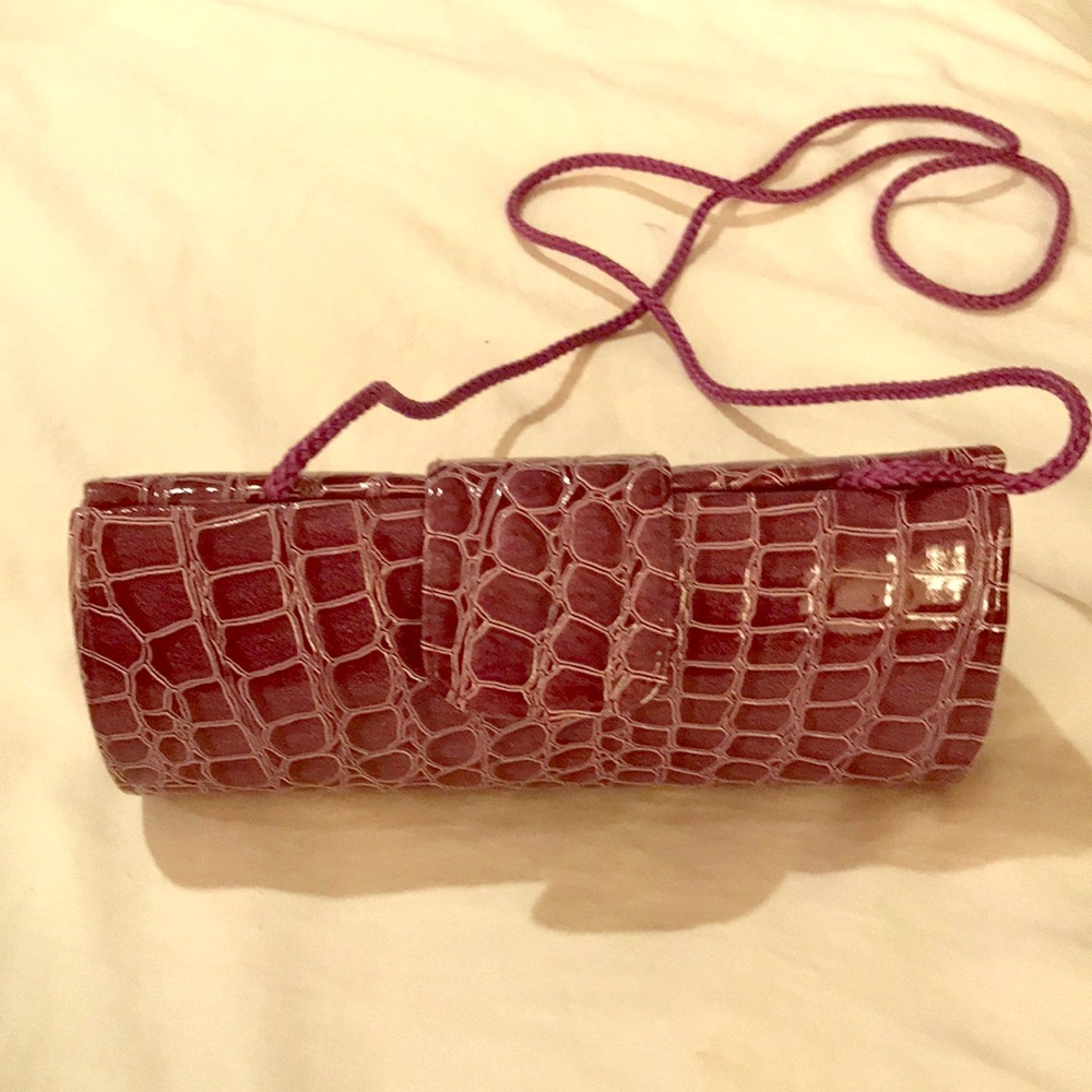 Purple crossbody purse